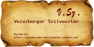 Veiszberger Szilveszter névjegykártya